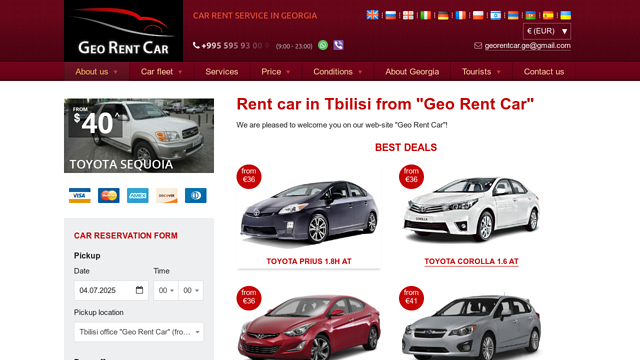 CAR RENT IN GEORGIA