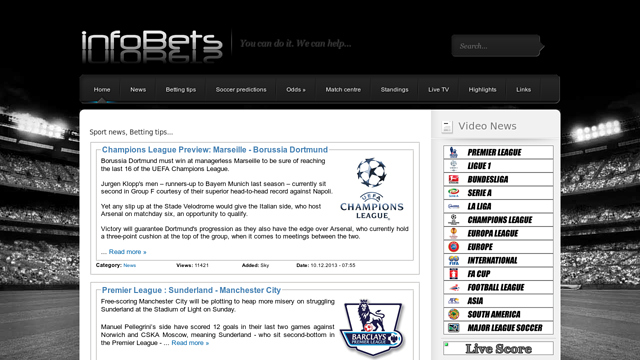 infoBets - სპორტის პროგნოზები!